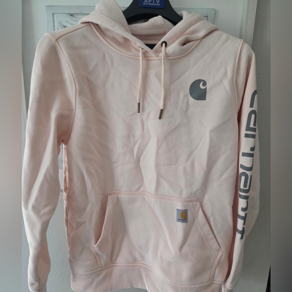 Carhartt Light Pink Hoodie with Logo